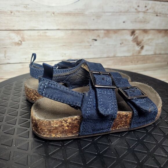 Osh Kosh Kids 7C Open Toe Blue Sandals - Picture 2 of 11